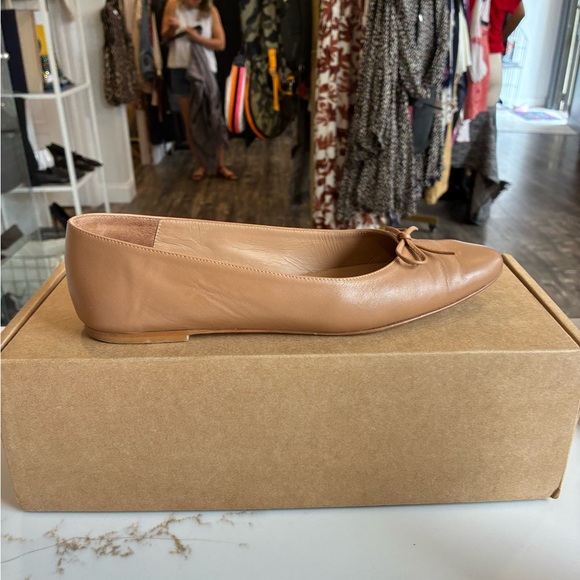Flattered Bodil Leather Cognac ballet flats size 39 - Picture 1 of 6